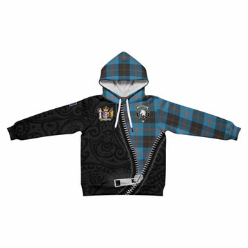 Horsburgh Tartan Kid Hoodie New Zealand Pattern Unique Zipper Stylized