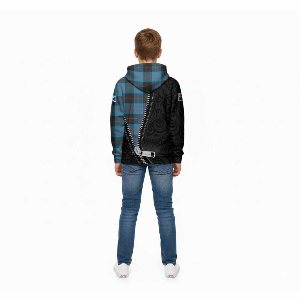 Horsburgh Tartan Kid Hoodie New Zealand Pattern Unique Zipper Stylized