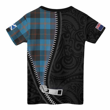 Horsburgh Tartan Kid T-shirt New Zealand Pattern Unique Zipper Stylized