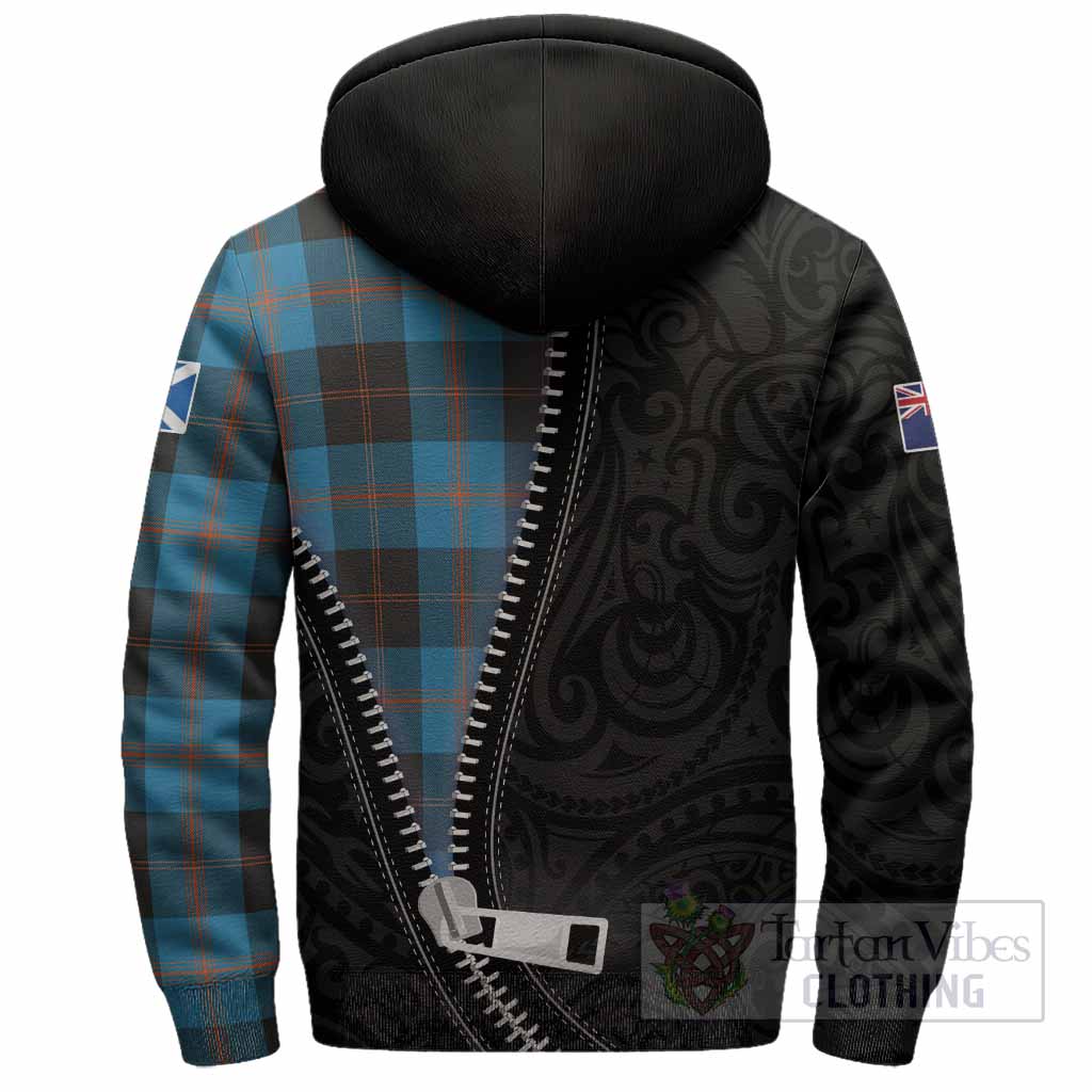 Horsburgh Tartan Sherpa Hoodie New Zealand Pattern Unique Zipper Stylized