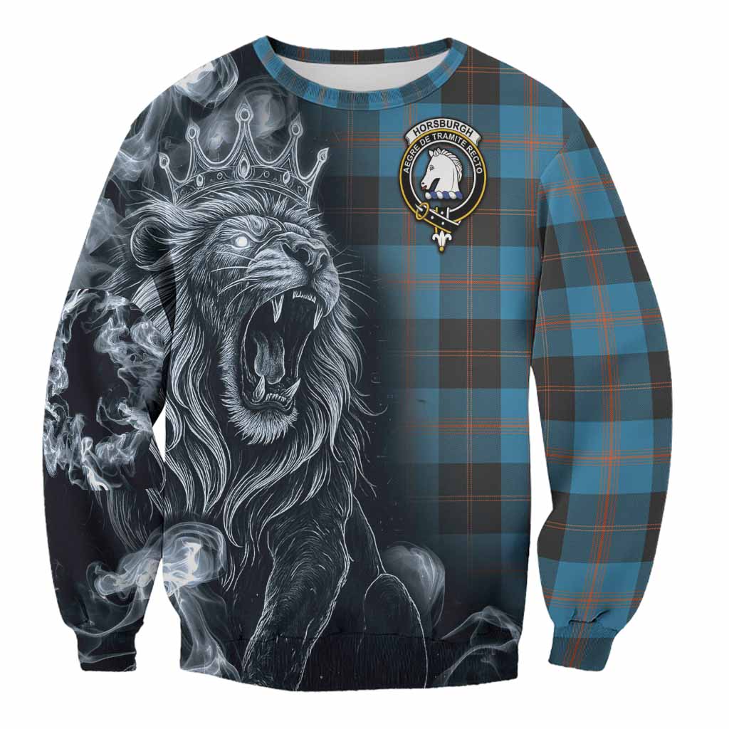 Horsburgh Tartan Sweatshirt Roaring Lion Heritage