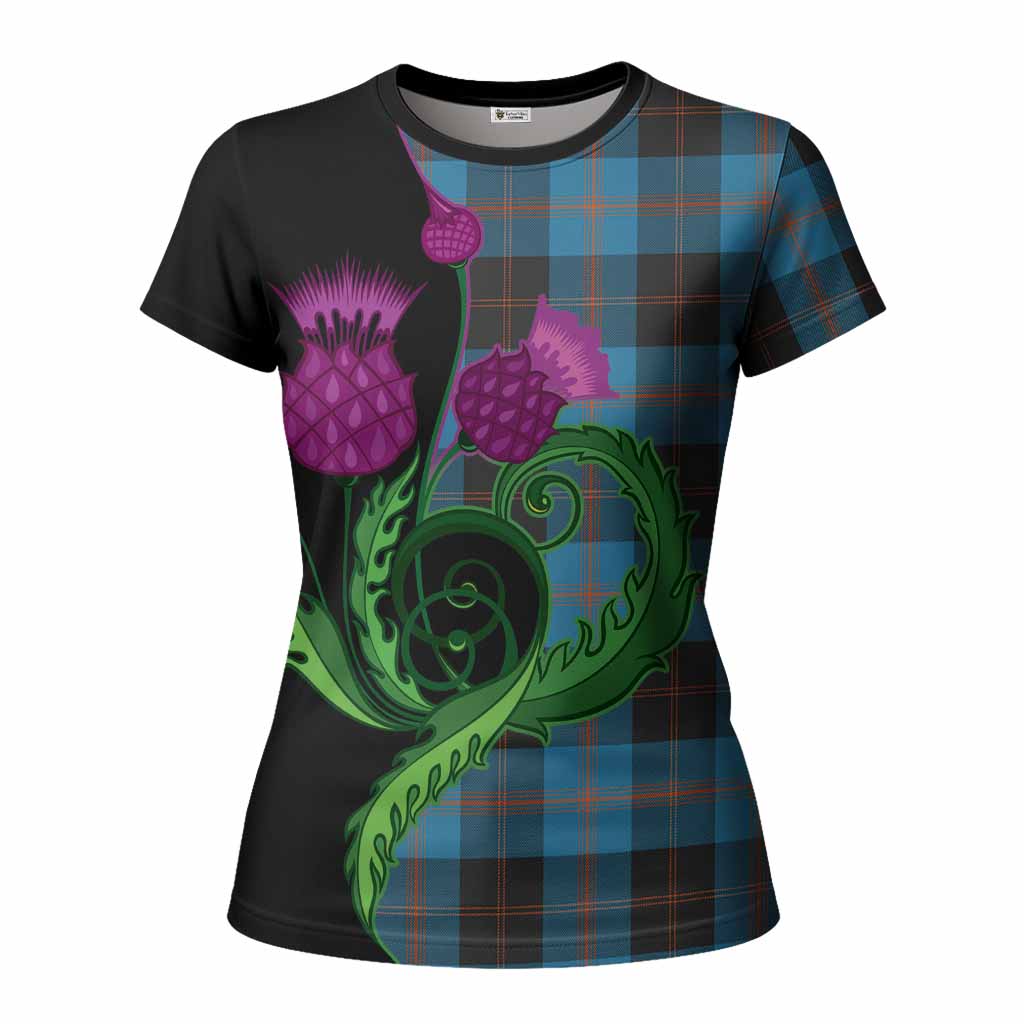 Horsburgh Tartan Women T shirt Traditional Scottish Thistle