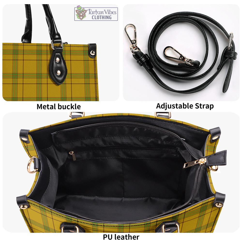Houston Tartan Luxury Leather Handbags - Tartan Vibes Clothing