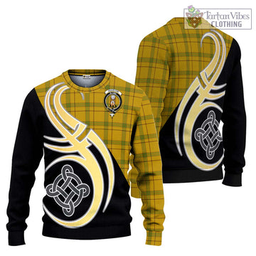 Houston Tartan Ugly Sweater with Family Crest and Celtic Symbol Style Unisex - Tartan Vibes Clothing