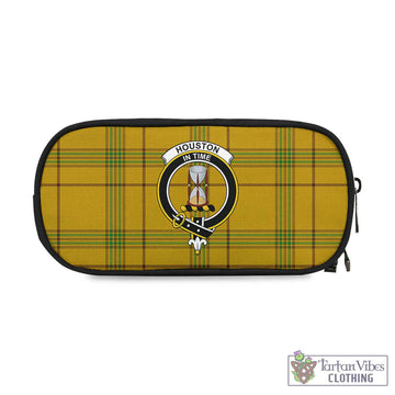 Houston Tartan Pen and Pencil Case with Family Crest