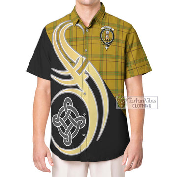 Houston Tartan Hawaiian Shirt with Family Crest and Celtic Symbol Style Kid - Tartan Vibes Clothing