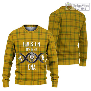 Houston Tartan Ugly Sweater with Family Crest DNA In Me Style Unisex - Tartan Vibes Clothing