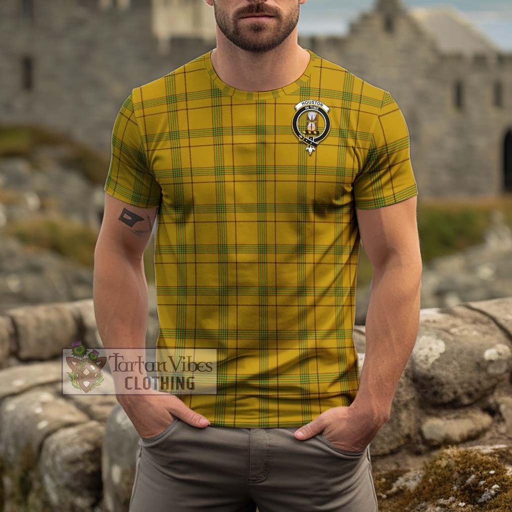 Houston Tartan Cotton T-Shirt with Family Crest Kid's Shirt - Tartan Vibes Clothing