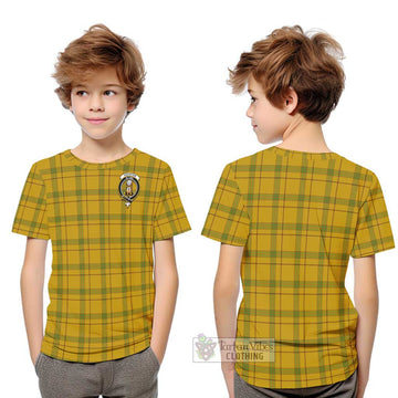 Houston Tartan Kid T-Shirt with Family Crest Youth XL Size14 - Tartan Vibes Clothing