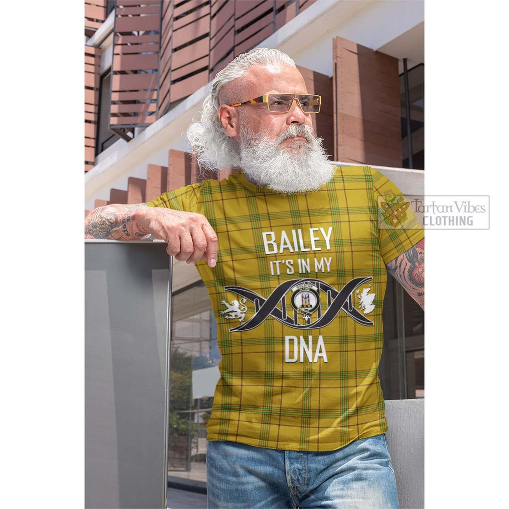 Houston Tartan Cotton T-shirt with Family Crest DNA In Me Style Men's Shirt - Tartan Vibes Clothing