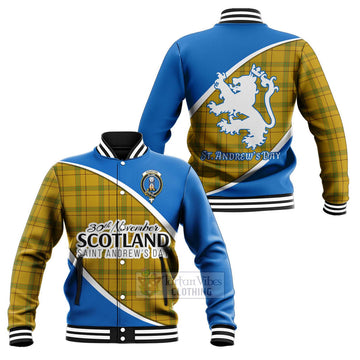 Houston Family Crest Tartan Baseball Jacket Celebrate Saint Andrew's Day in Style Unisex - Tartan Vibes Clothing