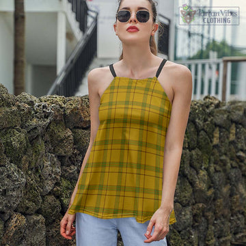 Houston Tartan Loose Halter Neck Camisole Women - Tartan Vibes Clothing