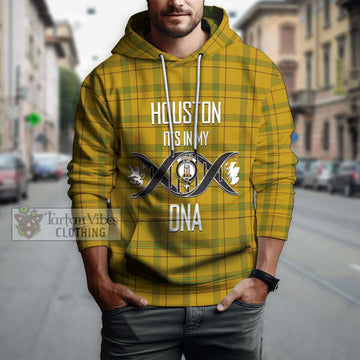 Houston Tartan Hoodie with Family Crest DNA In Me Style Pullover Hoodie - Tartan Vibes Clothing