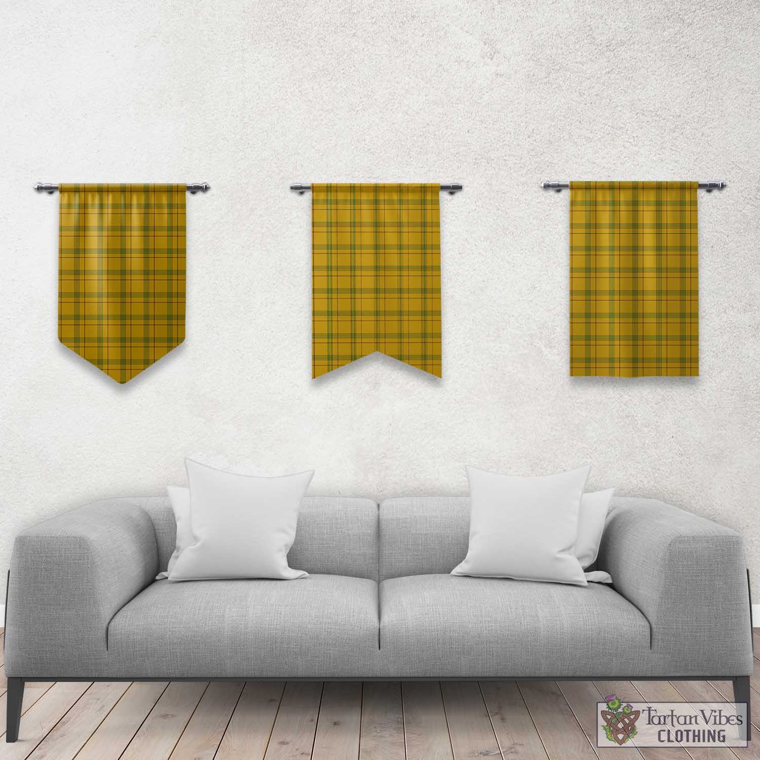 Houston Tartan Gonfalon, Tartan Banner Rectangle - Tartan Vibes Clothing