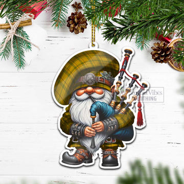 Houston Tartan Bagpiper Gnome Christmas Ornament - Tartan Vibes Clothing