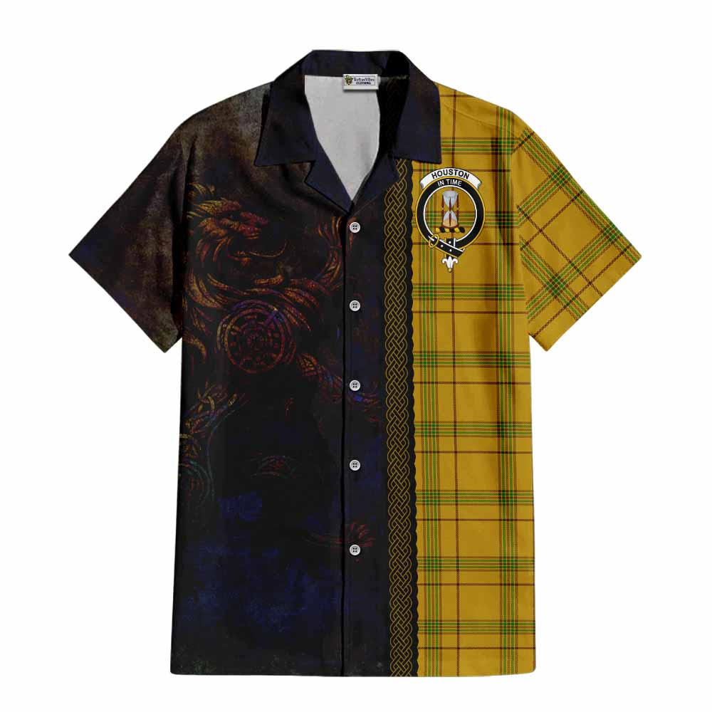 Houston Tartan Family Crest Hawaiian Shirt Alba Gu Brath Be Brave Lion Ancient Style Kid - Tartan Vibes Clothing