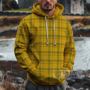 Houston Tartan Cotton Hoodie Zip Hoodie - Tartan Vibes Clothing
