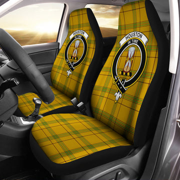 Houston Tartan Car Seat Cover with Family Crest One Size - Tartan Vibes Clothing