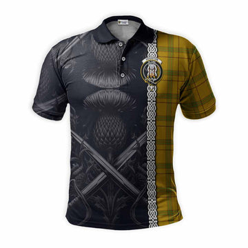 Houston Tartan Polo Shirt with Family Crest Cross Sword Thistle Celtic Vibes Kid - Tartan Vibes Clothing