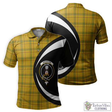 Houston Tartan Men's Polo Shirt with Family Crest Circle Style Kid - Tartan Vibes Clothing
