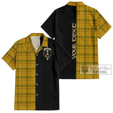 Houston Tartan Hawaiian Shirt with Family Crest and Half Of Me Style Kid - Tartan Vibes Clothing