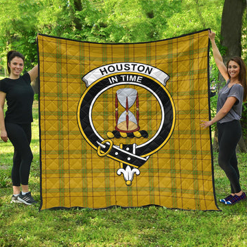 Houston Tartan Quilt with Family Crest