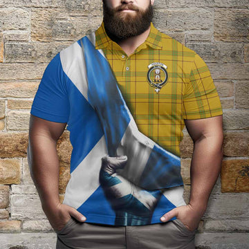 Houston Tartan Polo Shirt with Family Crest Scotland Patriotic Style Kid - Tartan Vibes Clothing