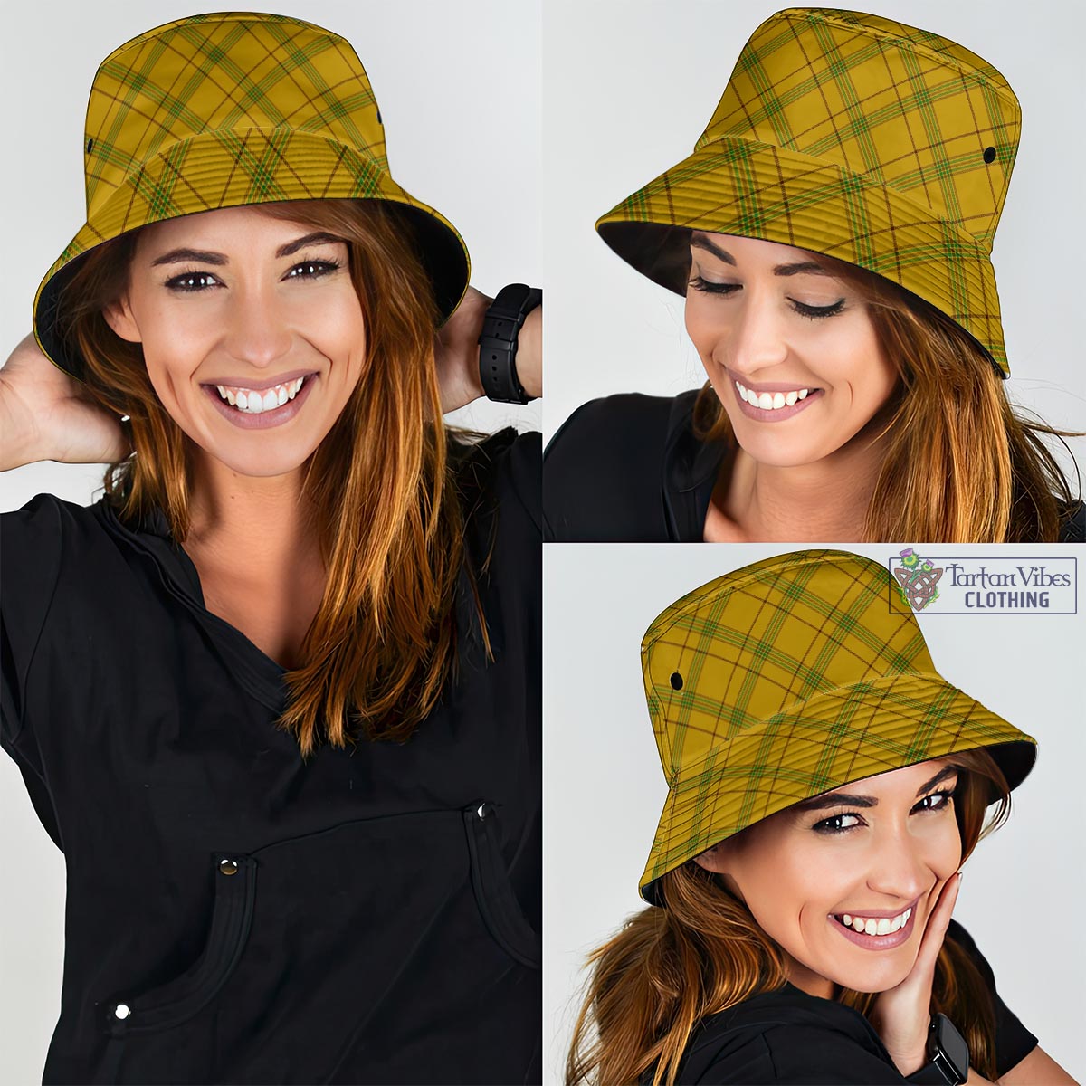 Houston Tartan Bucket Hat Bucket Hat One Size - Tartan Vibes Clothing