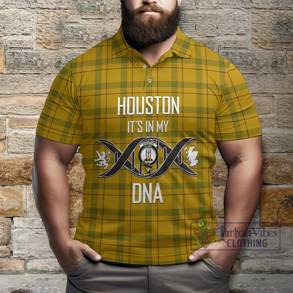 Houston Tartan Polo Shirt with Family Crest DNA In Me Style Kid - Tartan Vibes Clothing