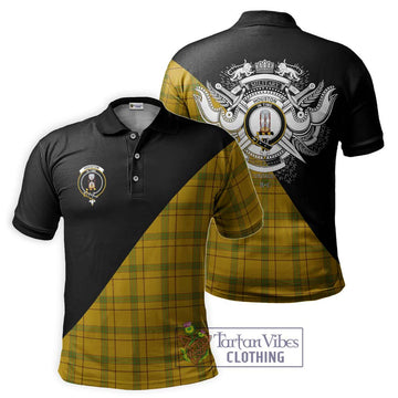 Houston Tartan Polo Shirt with Family Crest and Military Logo Style Kid - Tartan Vibes Clothing