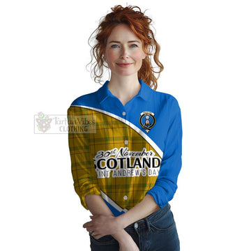 Houston Family Crest Tartan Women's Casual Shirt Celebrate Saint Andrew's Day in Style Female - Tartan Vibes Clothing