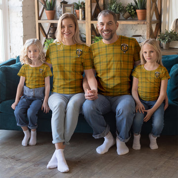 Houston Tartan T-Shirt with Family Crest