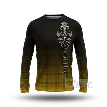 Houston Tartan Long Sleeve T-Shirt Featuring Alba Gu Brath Family Crest Celtic Inspired Unisex - Tartan Vibes Clothing