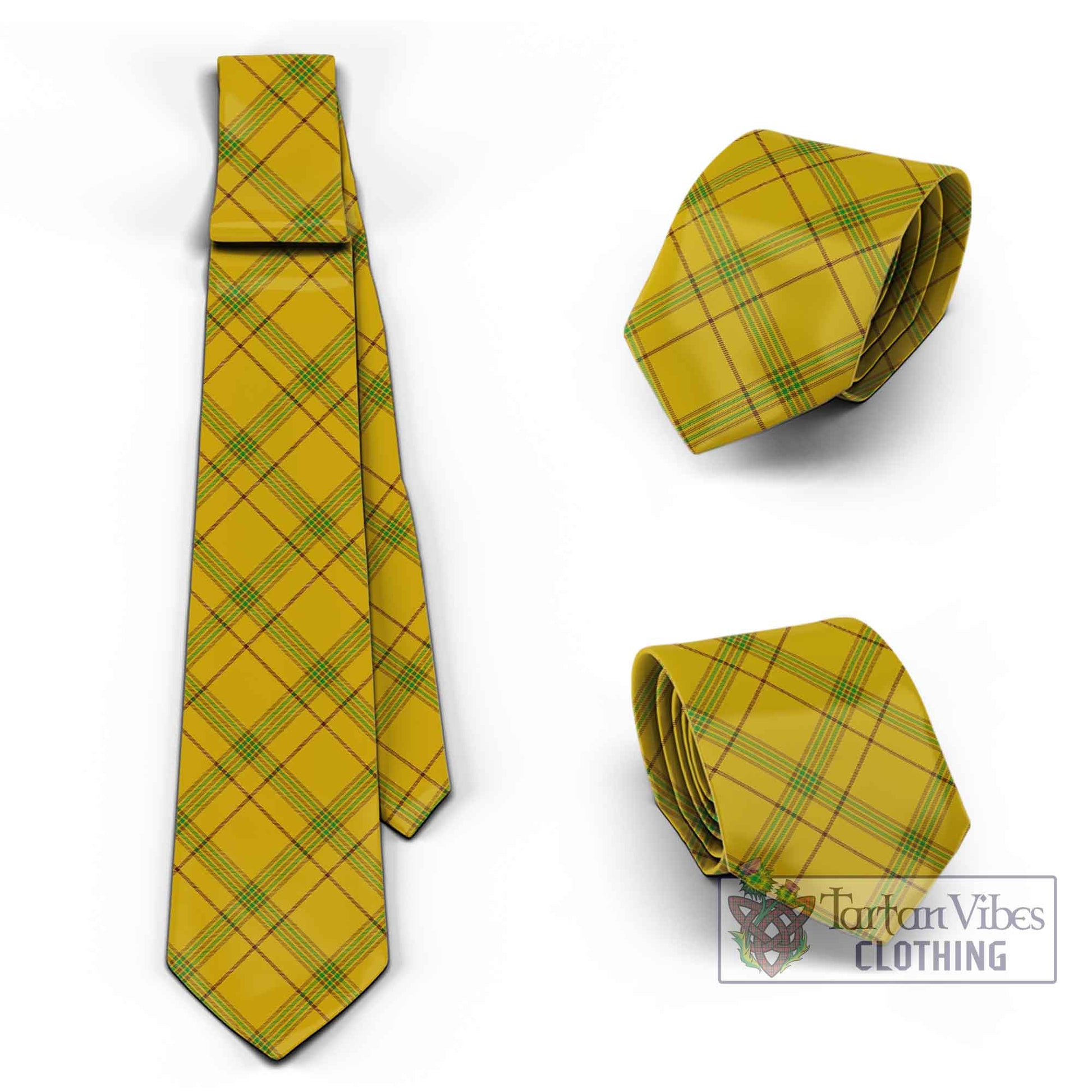 Houston Tartan Classic Necktie Cross Style Necktie One Size - Tartan Vibes Clothing