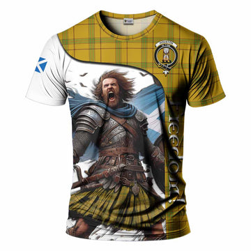Houston Crest Tartan T-Shirt Inspired by the Freedom of Scottish Warrior Kid's Shirt - Tartan Vibes Clothing