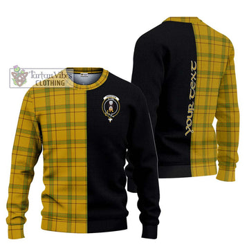 Houston Tartan Ugly Sweater with Family Crest and Half Of Me Style Unisex - Tartan Vibes Clothing