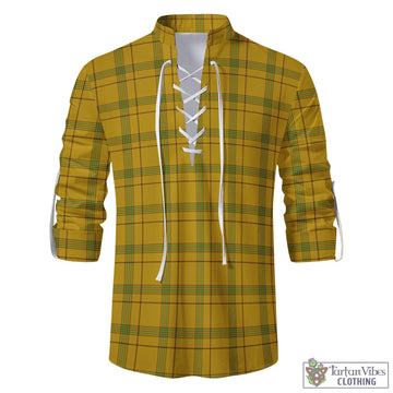 Houston Tartan Men's Scottish Traditional Jacobite Ghillie Kilt Shirt