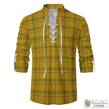 Houston Tartan Men's Scottish Traditional Jacobite Ghillie Kilt Shirt - Tartan Vibes Clothing