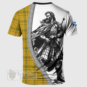Houston Tartan Clan Crest T-Shirt with Highlander Warrior Celtic Style - Tartan Vibes Clothing