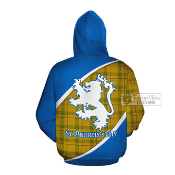 Houston Family Crest Tartan Cotton Hoodie Celebrate Saint Andrew's Day in Style Pullover Hoodie - Tartan Vibes Clothing