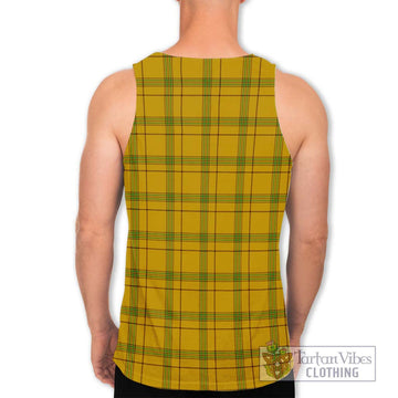 Houston Tartan Men's Tank Top with Family Crest DNA In Me Style - Tartan Vibes Clothing