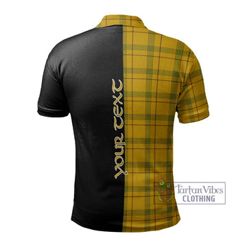 Houston Tartan Polo Shirt with Family Crest and Half Of Me Style - Tartan Vibes Clothing