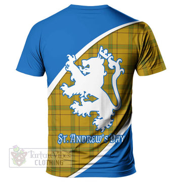 Houston Family Crest Tartan T-Shirt Celebrate Saint Andrew's Day in Style - Tartan Vibes Clothing