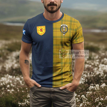 Houston Tartan T-Shirt Alba with Scottish Lion Royal Arm Half Style - Tartan Vibes Clothing