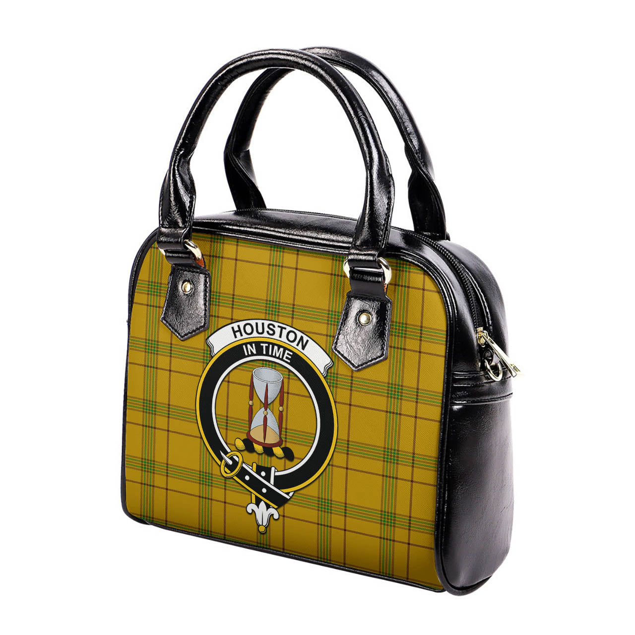Houston Tartan Shoulder Handbags with Family Crest - Tartan Vibes Clothing
