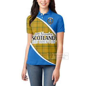 Houston Family Crest Tartan Women's Polo Shirt Celebrate Saint Andrew's Day in Style - Tartan Vibes Clothing