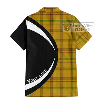 Houston Tartan Hawaiian Shirt with Family Crest Circle Style - Tartan Vibes Clothing