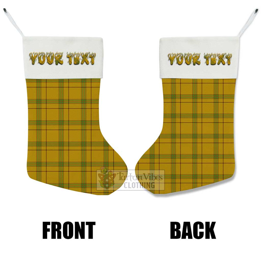 Houston Tartan Christmas Stocking with Personalized Text - Tartan Vibes Clothing