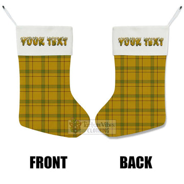 Houston Tartan Christmas Stocking with Personalized Text - Tartan Vibes Clothing