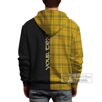 Houston Tartan Hoodie with Family Crest and Half Of Me Style - Tartan Vibes Clothing